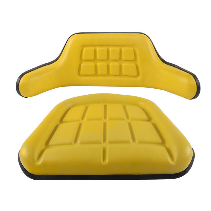 DURAFORCE For John Deere 310 310A 310B 401 Backhoe Loader Yellow Seat Cushion 2 Piece