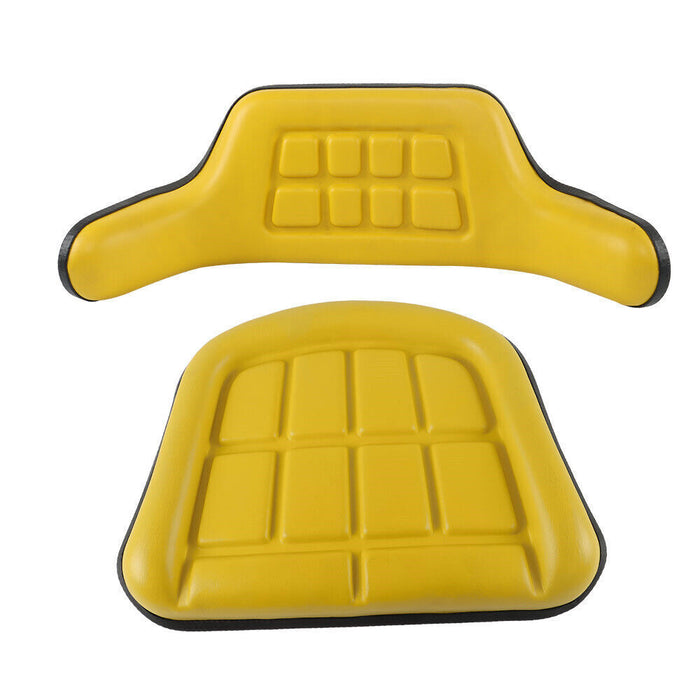 DURAFORCE For John Deere 310 310A 310B 401 Backhoe Loader Yellow Seat Cushion 2 Piece