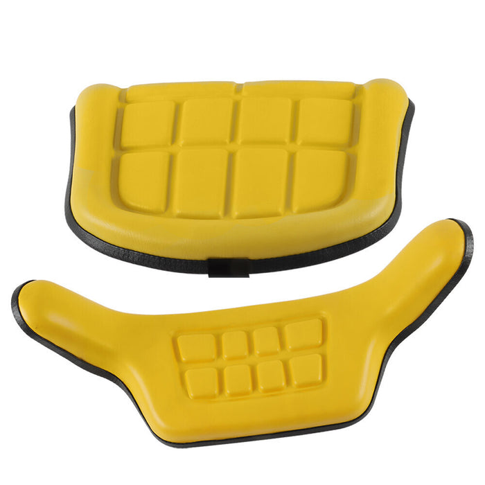 DURAFORCE For John Deere 310 310A 310B 401 Backhoe Loader Yellow Seat Cushion 2 Piece