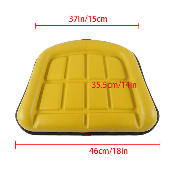 DURAFORCE For John Deere 310 310A 310B 401 Backhoe Loader Yellow Seat Cushion 2 Piece