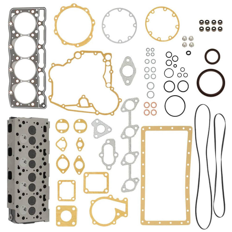 DURAFORCE New Complete Cylinder Head & Full Gasket Kit For Kubota V1505 Tractor B2910HSD