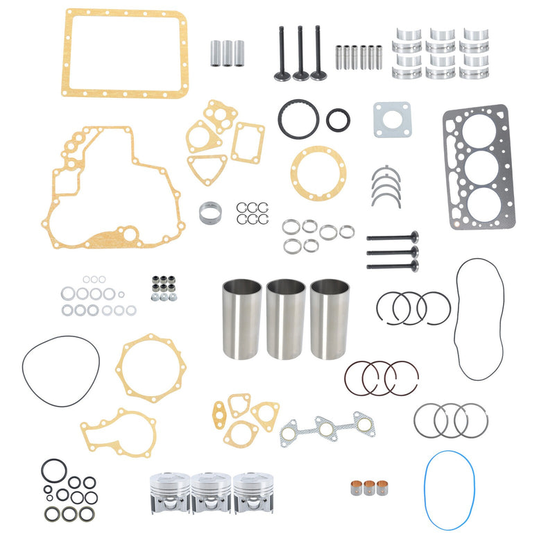 DURAFORCE D662 For Kubota Rebuild Overhaul Kit With Gasket Set Bearing&Valve Train Engine