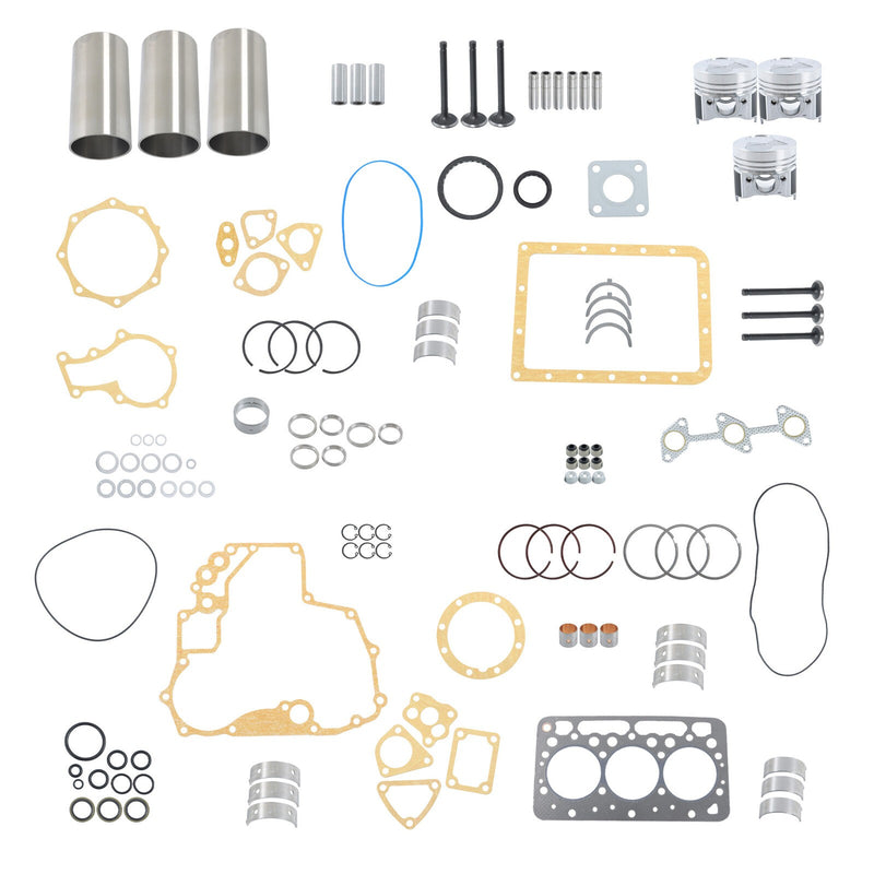DURAFORCE D662 For Kubota Rebuild Overhaul Kit With Gasket Set Bearing&Valve Train Engine