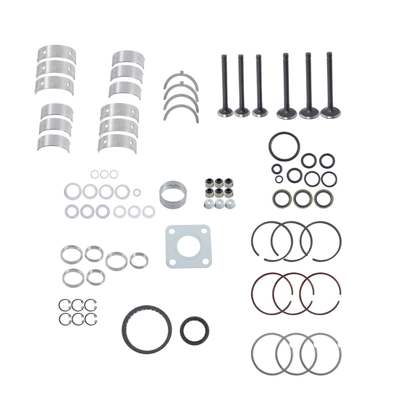 DURAFORCE D662 For Kubota Rebuild Overhaul Kit With Gasket Set Bearing&Valve Train Engine