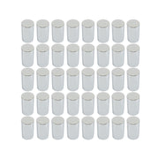 DURAFORCE Chrome Semi Truck Rear 33mm Wheel Axle Covers w/ Hub Caps Lug Nuts Set of 4