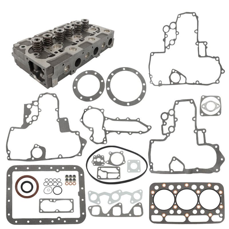 DURAFORCE Complete Cylinder Head & Full Gasket Kit For Kubota D1402 Engine