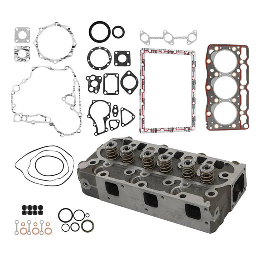 DURAFORCE Complete Cylinder Head Assy With Valves & Full Gasket Kit For Kubota D905 Engine