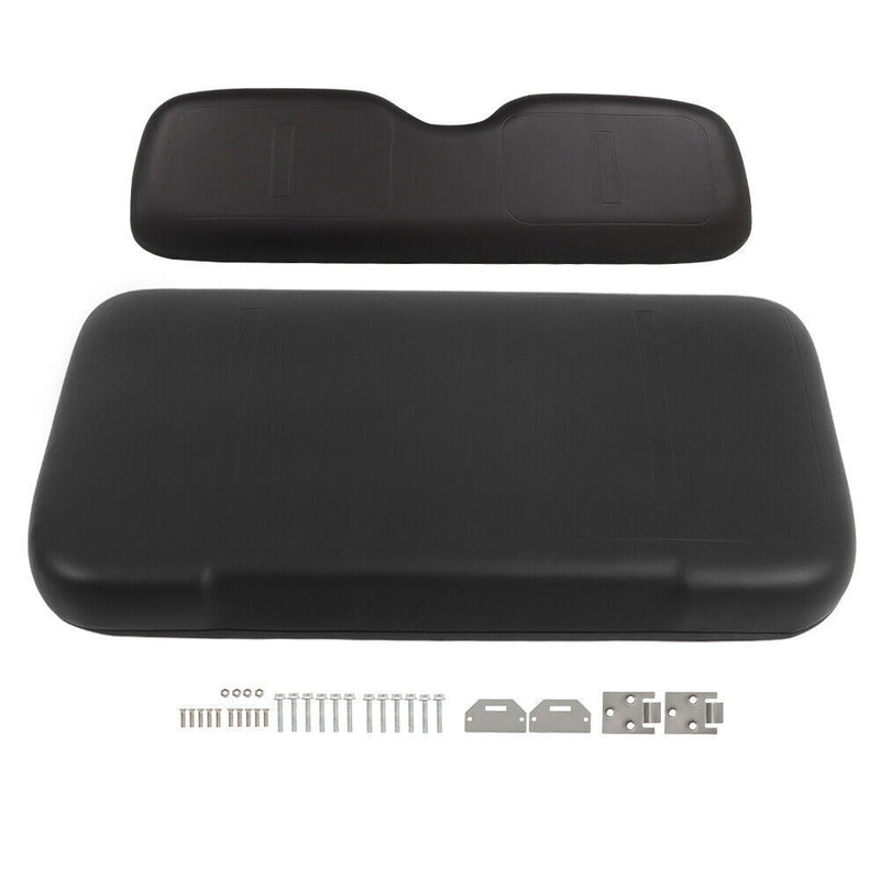 DURAFORCE Black Golf Cart Front Seat Cushion w/ Hardware For EZGO Medalist TXT 1994-2013