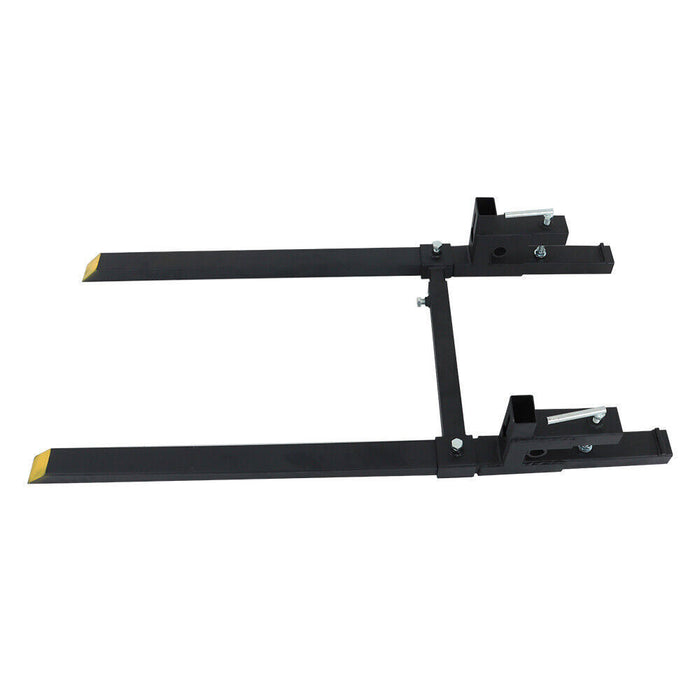 DURAFORCE 2000lbs Clamp on Pallet Forks Loader Bucket Skidsteer Tractor 60" Universal