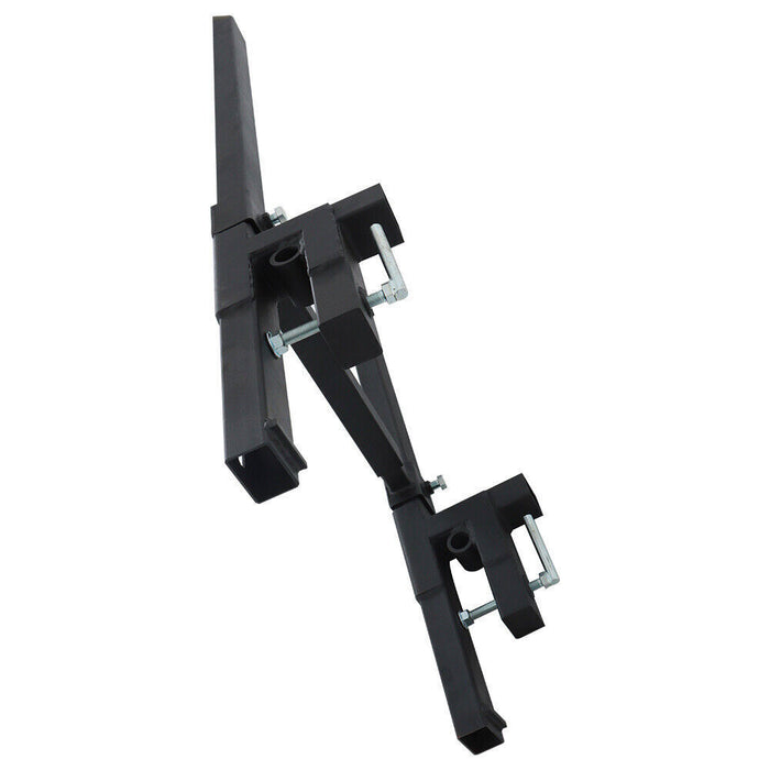 DURAFORCE 2000lbs Clamp on Pallet Forks Loader Bucket Skidsteer Tractor 60" Universal