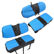 DURAFORCE Blue Front And Rear Seat Covers Set For Club Car Precedent 2004-Up Golf Carts