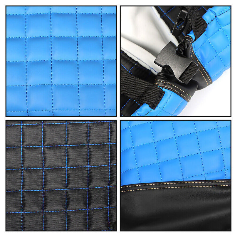 DURAFORCE Blue Front And Rear Seat Covers Set For Club Car Precedent 2004-Up Golf Carts