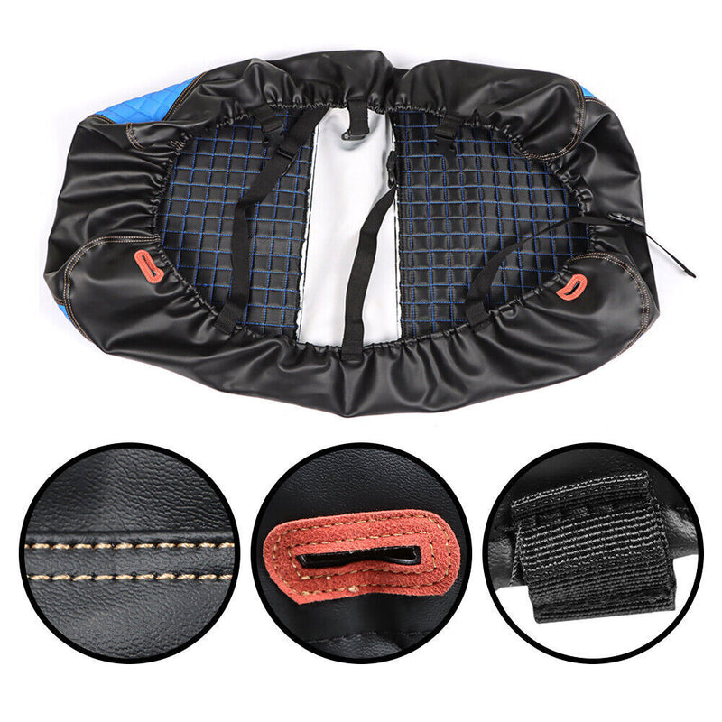 DURAFORCE Blue Front And Rear Seat Covers Set For Club Car Precedent 2004-Up Golf Carts