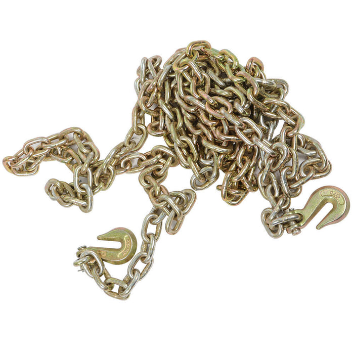 DURAFORCE 2 Pack 3/8"X20' G70 Tow Chain Tie Down Binder Chain Flatbed Truck Trailer US