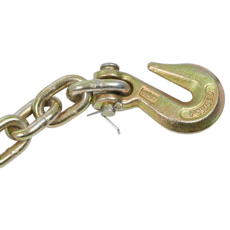 DURAFORCE 2 Pack 3/8"X20' G70 Tow Chain Tie Down Binder Chain Flatbed Truck Trailer US