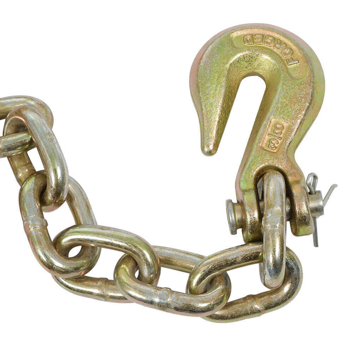 DURAFORCE 2 Pack 3/8"X20' G70 Tow Chain Tie Down Binder Chain Flatbed Truck Trailer US