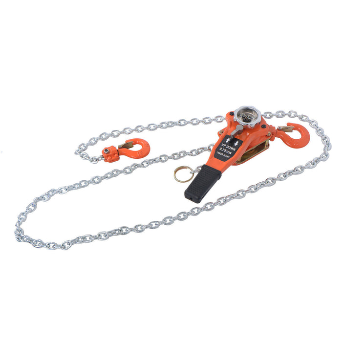 DURAFORCE 3/4 Ton 1650 lbs Capacity Come Along Manual Lever Chain Hoist 10FT G80 Chain