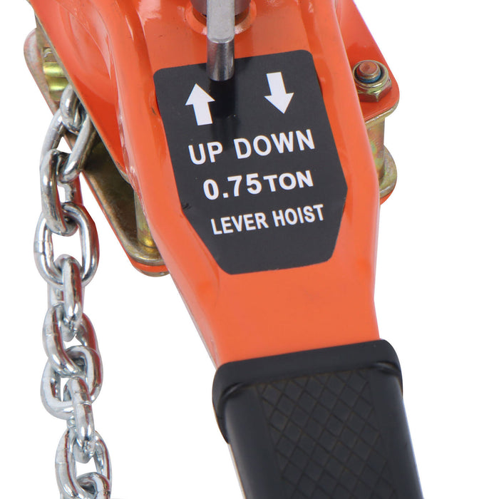 DURAFORCE 3/4 Ton 1650 lbs Capacity Come Along Manual Lever Chain Hoist 10FT G80 Chain