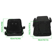 DURAFORCE Forklift Seat PVC Universal Adjustable Backrest Tractor Seat Safety Belt Armrest