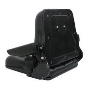 DURAFORCE Forklift Seat PVC Universal Adjustable Backrest Tractor Seat Safety Belt Armrest