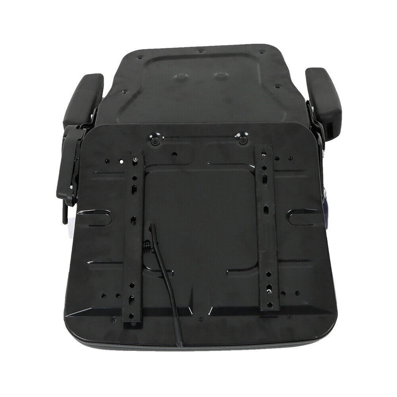 DURAFORCE Forklift Seat PVC Universal Adjustable Backrest Tractor Seat Safety Belt Armrest