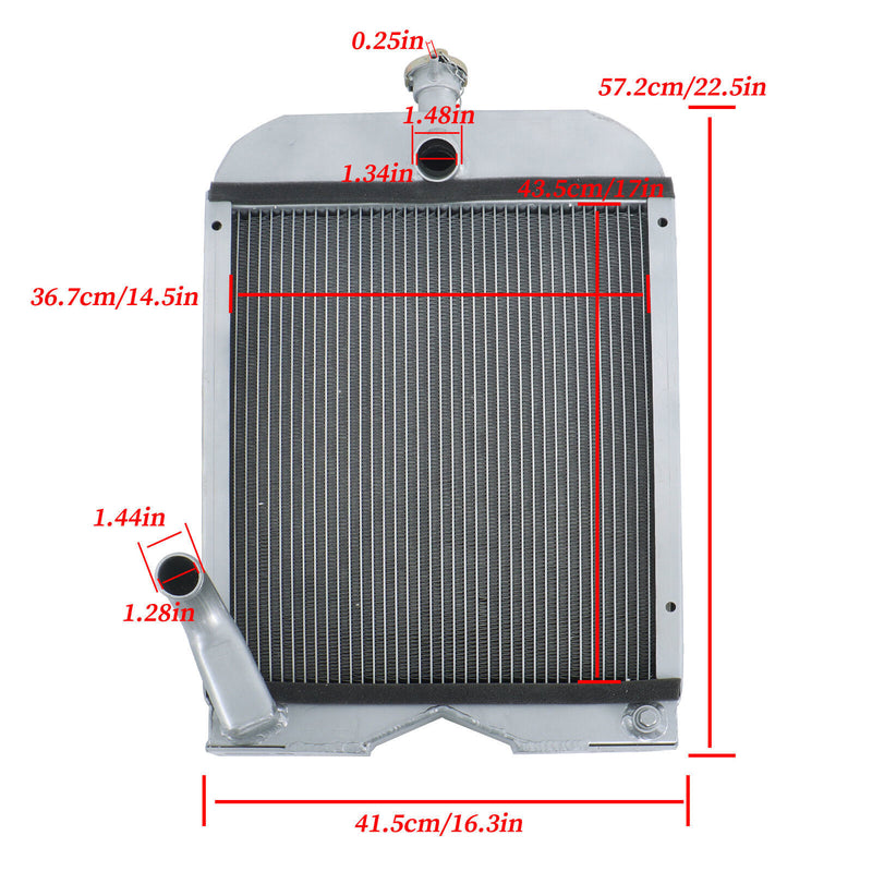 DURAFORCE 8N8005 86551430 2 low Full Aluminum Radiator For Ford Tractor 2N 8N 9N Model