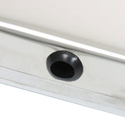 DURAFORCE 30" Stainless Steel Mud Flap Hanger w/ Light Cutouts Spring Loaded 2 1/2 Patter