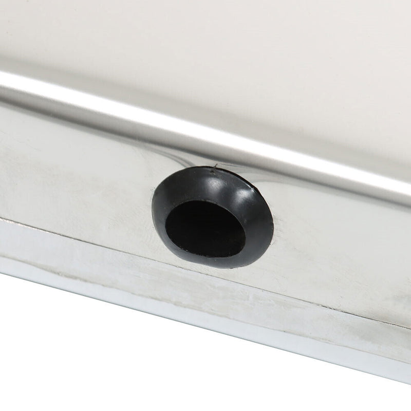 DURAFORCE 30" Stainless Steel Mud Flap Hanger w/ Light Cutouts Spring Loaded 2 1/2 Patter