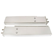 DURAFORCE 30" Stainless Steel Mud Flap Hanger w/ Light Cutouts Spring Loaded 2 1/2 Patter