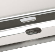 DURAFORCE 30" Stainless Steel Mud Flap Hanger w/ Light Cutouts Spring Loaded 2 1/2 Patter