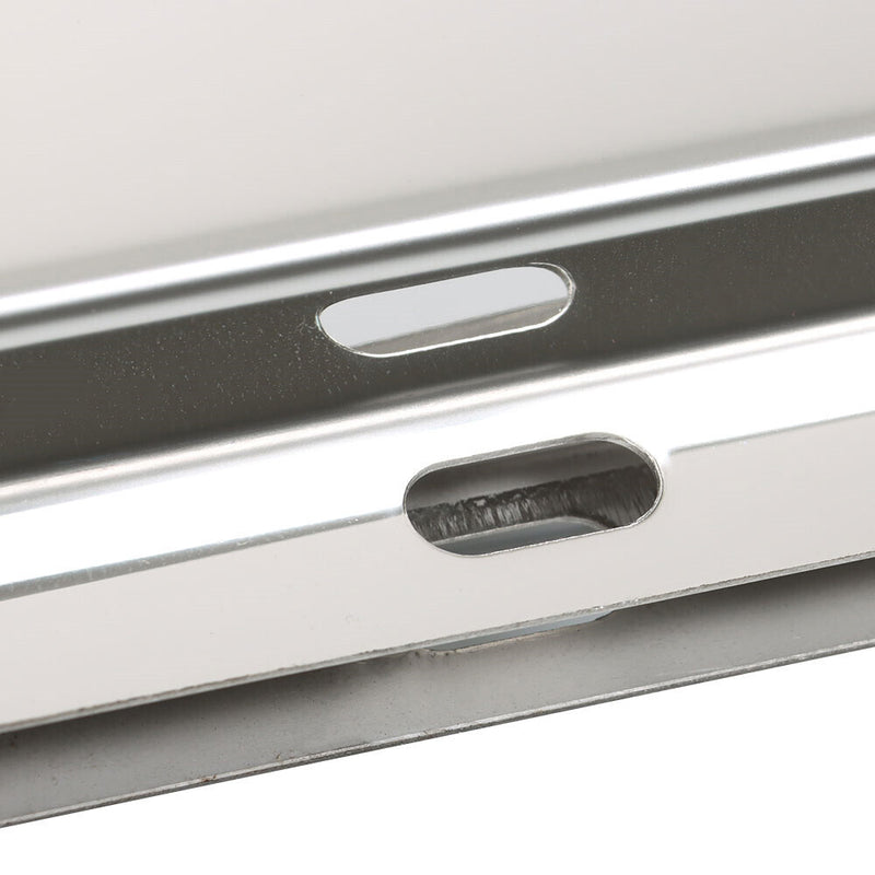 DURAFORCE 30" Stainless Steel Mud Flap Hanger w/ Light Cutouts Spring Loaded 2 1/2 Patter