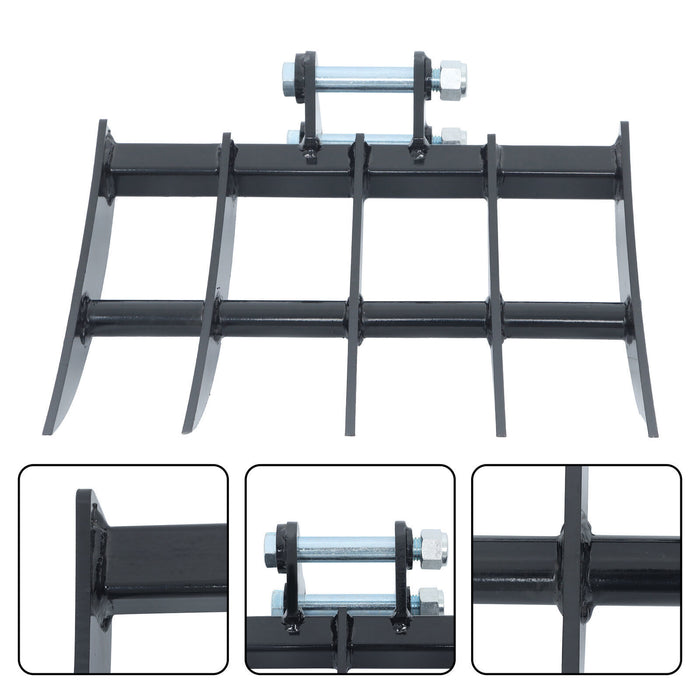 DURAFORCE Rake Attachments For One Ton to 1.5Ton Mini Excavator Small Digger