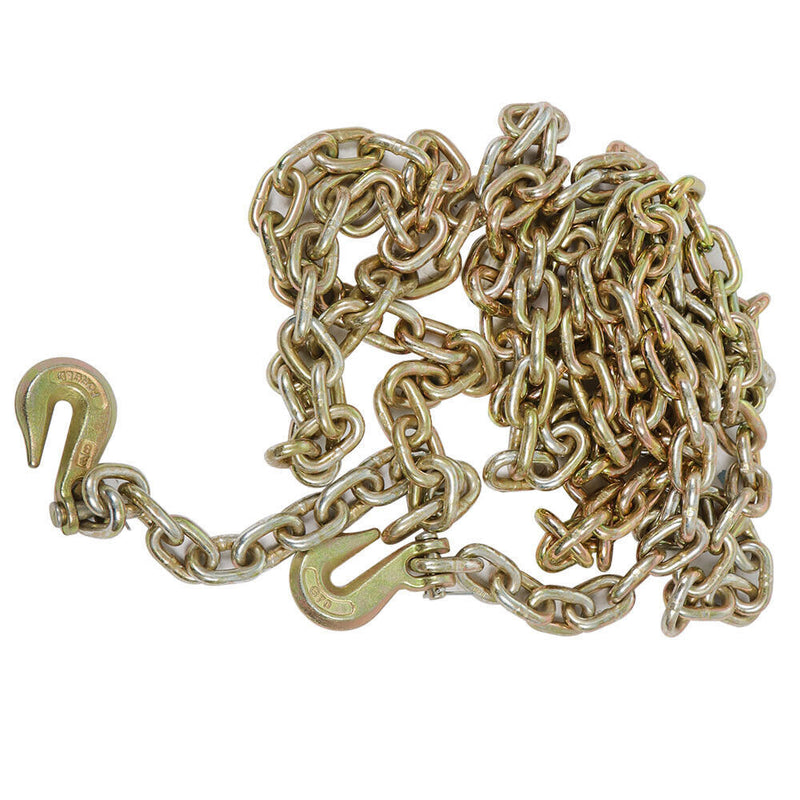DURAFORCE New 2 Pack 3/8"X20' G70 Tow Chain Tie Down Binder Chain Flatbed Truck Trailer