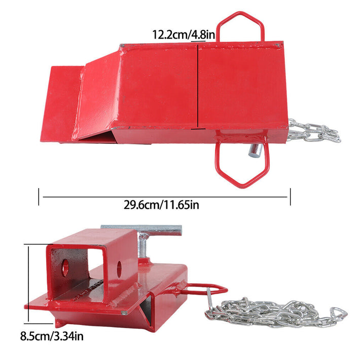 DURAFORCE Insert Forklift Trailer Hitch Receiver for Pallet Forks Towing Adapter 2 Inch