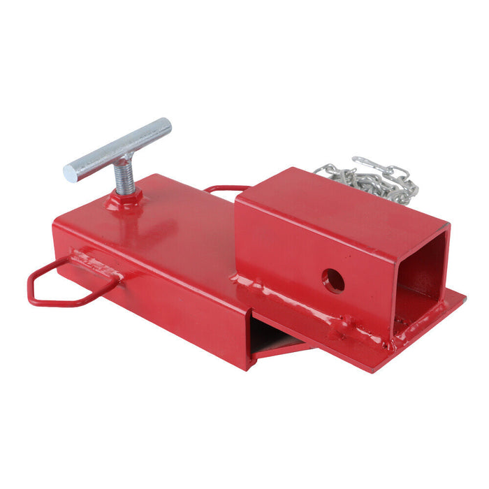 DURAFORCE Insert Forklift Trailer Hitch Receiver for Pallet Forks Towing Adapter 2 Inch