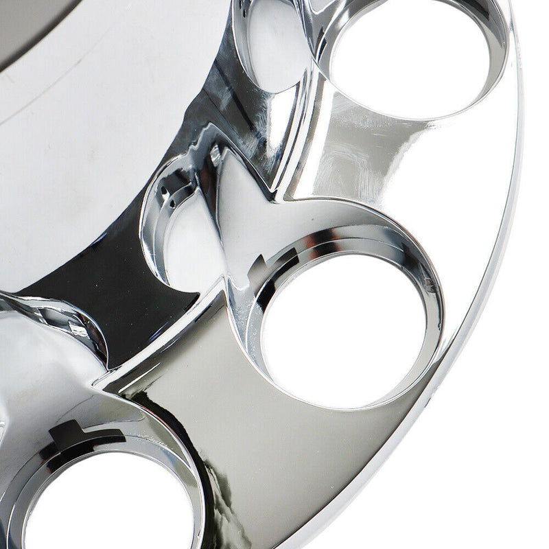 DURAFORCE Chrome Hub Cover Kit 33mm Front & Rear Semi Truck Wheel Axle Covers Spiked