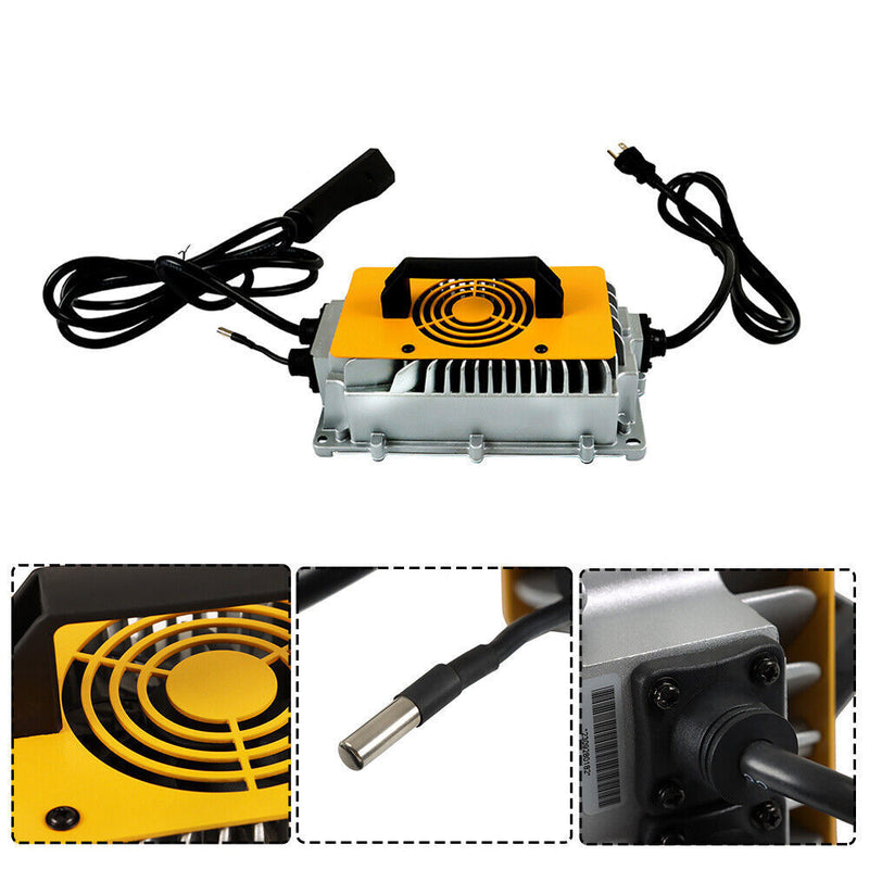 DURAFORCE 48Volt 18Amps| Battery Charger For E-Z-Go RXV Golf Carts W/ Triangular Plug IP67