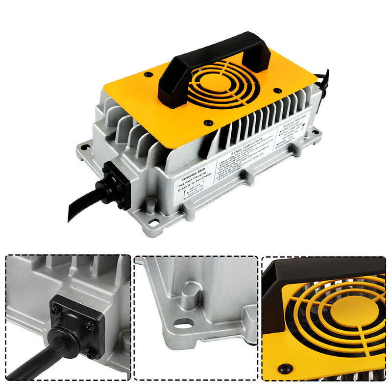 DURAFORCE 48Volt 18Amps| Battery Charger For E-Z-Go RXV Golf Carts W/ Triangular Plug IP67