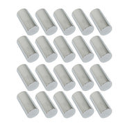 DURAFORCE Chrome Lug Nut Covers Screw On Tube Style ABS Plastic 33mm Semi Truck Pack of 20