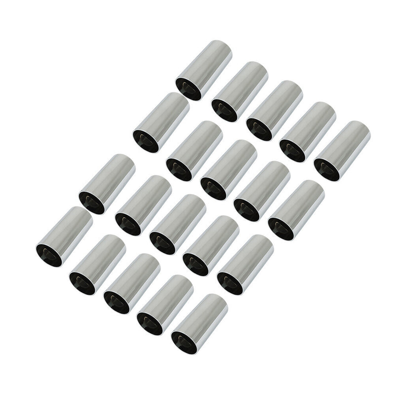 DURAFORCE Chrome Lug Nut Covers Screw On Tube Style ABS Plastic 33mm Semi Truck Pack of 20