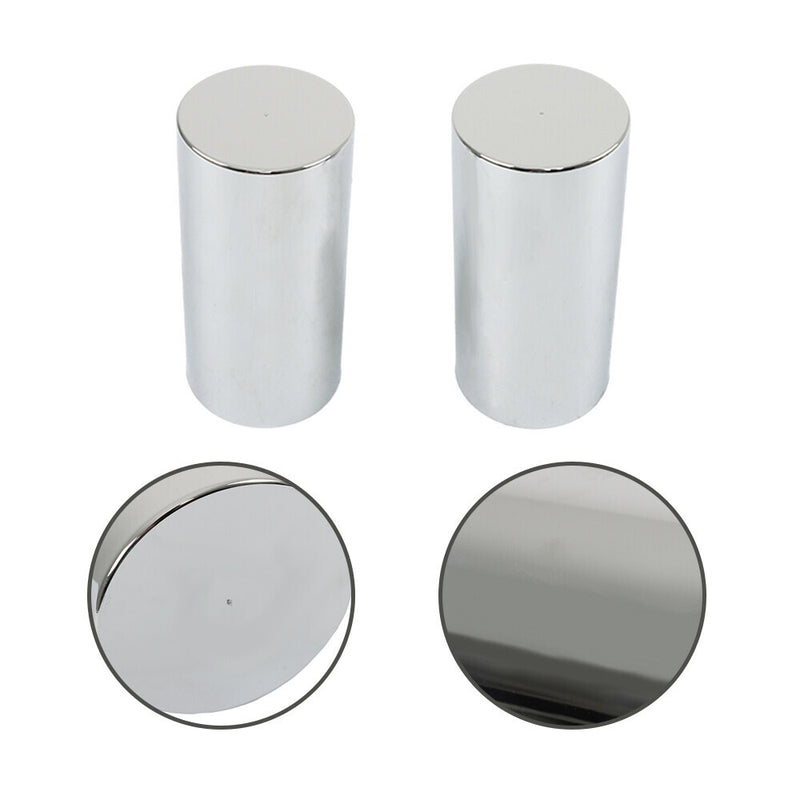 DURAFORCE Chrome Lug Nut Covers Screw On Tube Style ABS Plastic 33mm Semi Truck Pack of 20