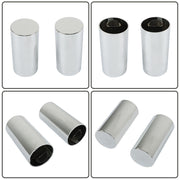 DURAFORCE Chrome Lug Nut Covers Screw On Tube Style ABS Plastic 33mm Semi Truck Pack of 20