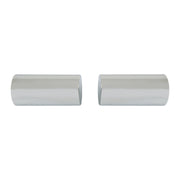 DURAFORCE Chrome Lug Nut Covers Screw On Tube Style ABS Plastic 33mm Semi Truck Pack of 20