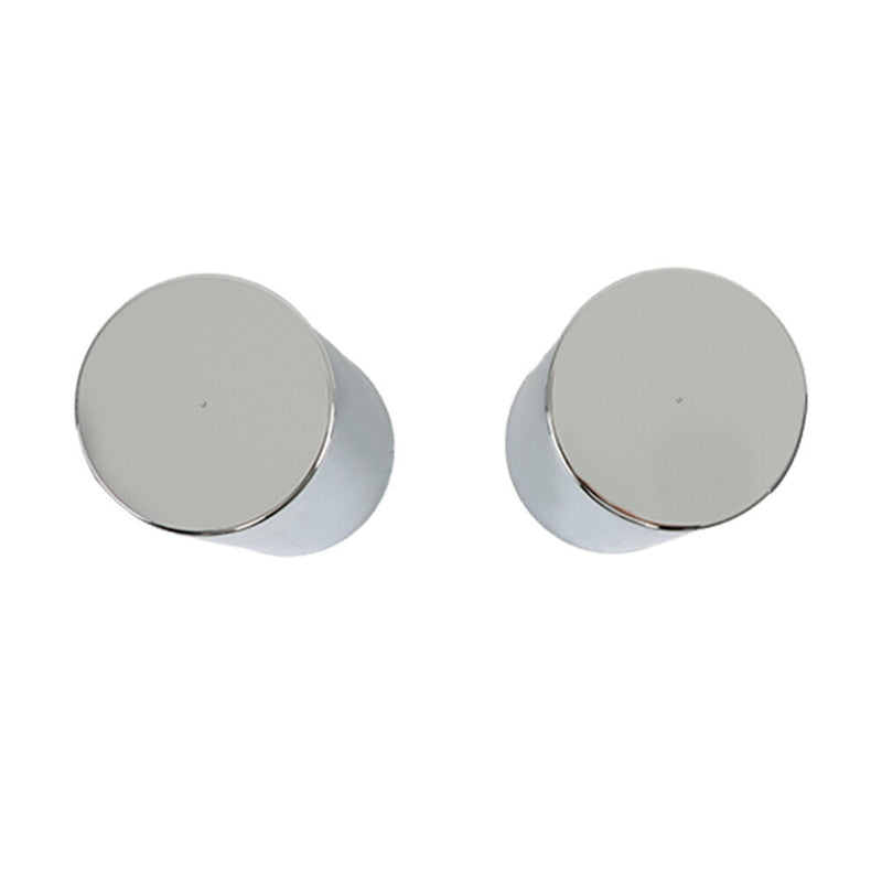 DURAFORCE Chrome Lug Nut Covers Screw On Tube Style ABS Plastic 33mm Semi Truck Pack of 20