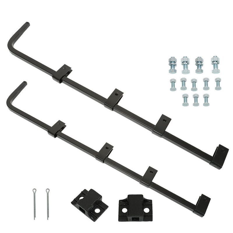 DURAFORCE Straight Mud Flap Hanger 30" Heavy Duty Steel Set For Semi Truck