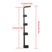 DURAFORCE Straight Mud Flap Hanger 30" Heavy Duty Steel Set For Semi Truck