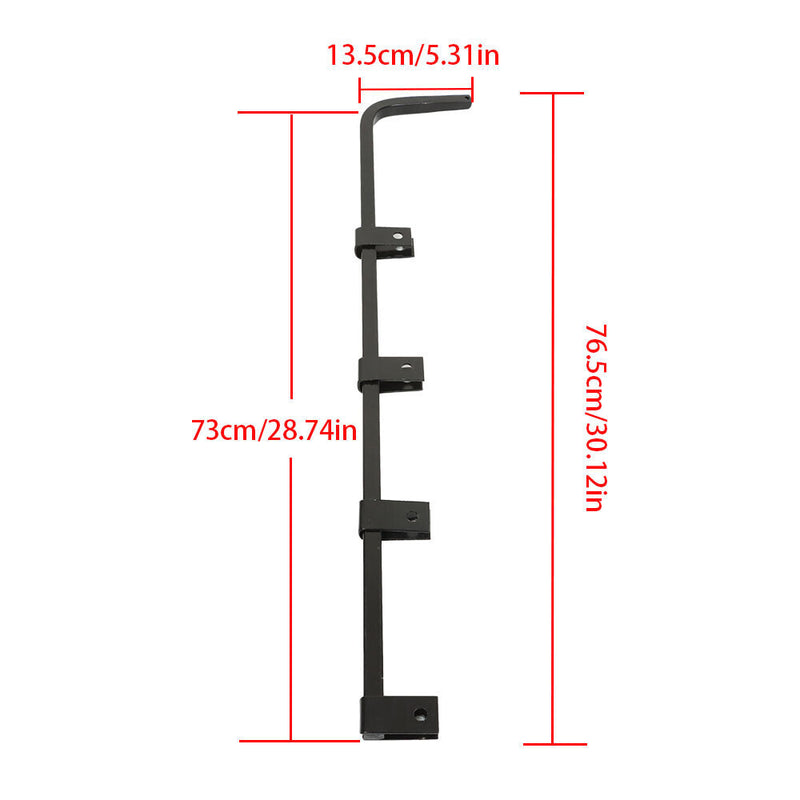 DURAFORCE Straight Mud Flap Hanger 30" Heavy Duty Steel Set For Semi Truck