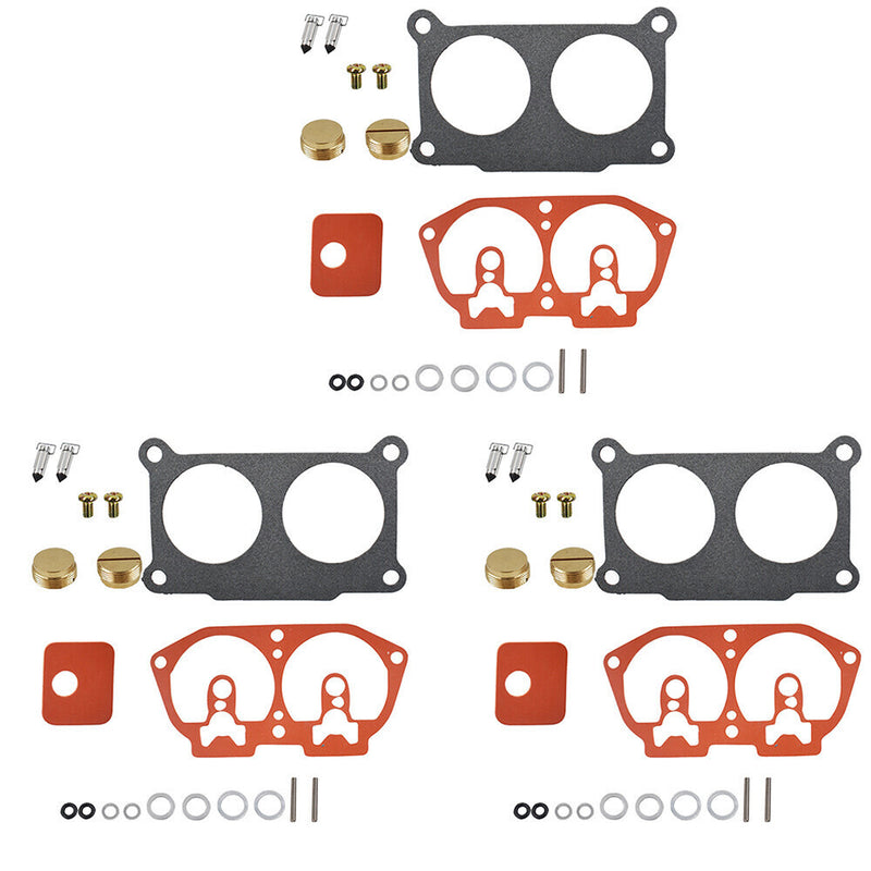 DURAFORCE 3× Carburetor Rebuild Kit For Outboard V-6 For Yamaha 150 175 200 225 HP 86-95