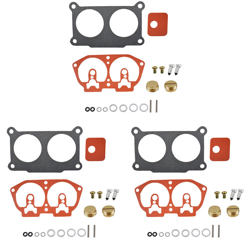DURAFORCE 3× Carburetor Rebuild Kit For Outboard V-6 For Yamaha 150 175 200 225 HP 86-95