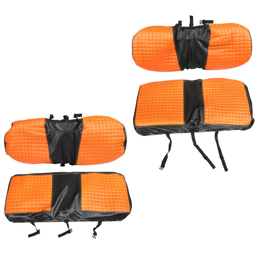 DURAFORCE 1994-2013 Golf Cart Front & Rear Seat Covers For EZGO Medalist TXT -Orange Color